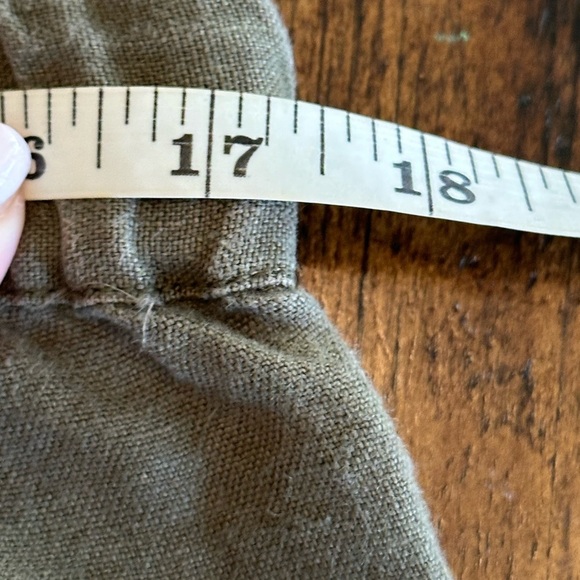 J. Jill | “Love Linen” 100% Linen Army Green Ankle Length Pants - Picture 7 of 9